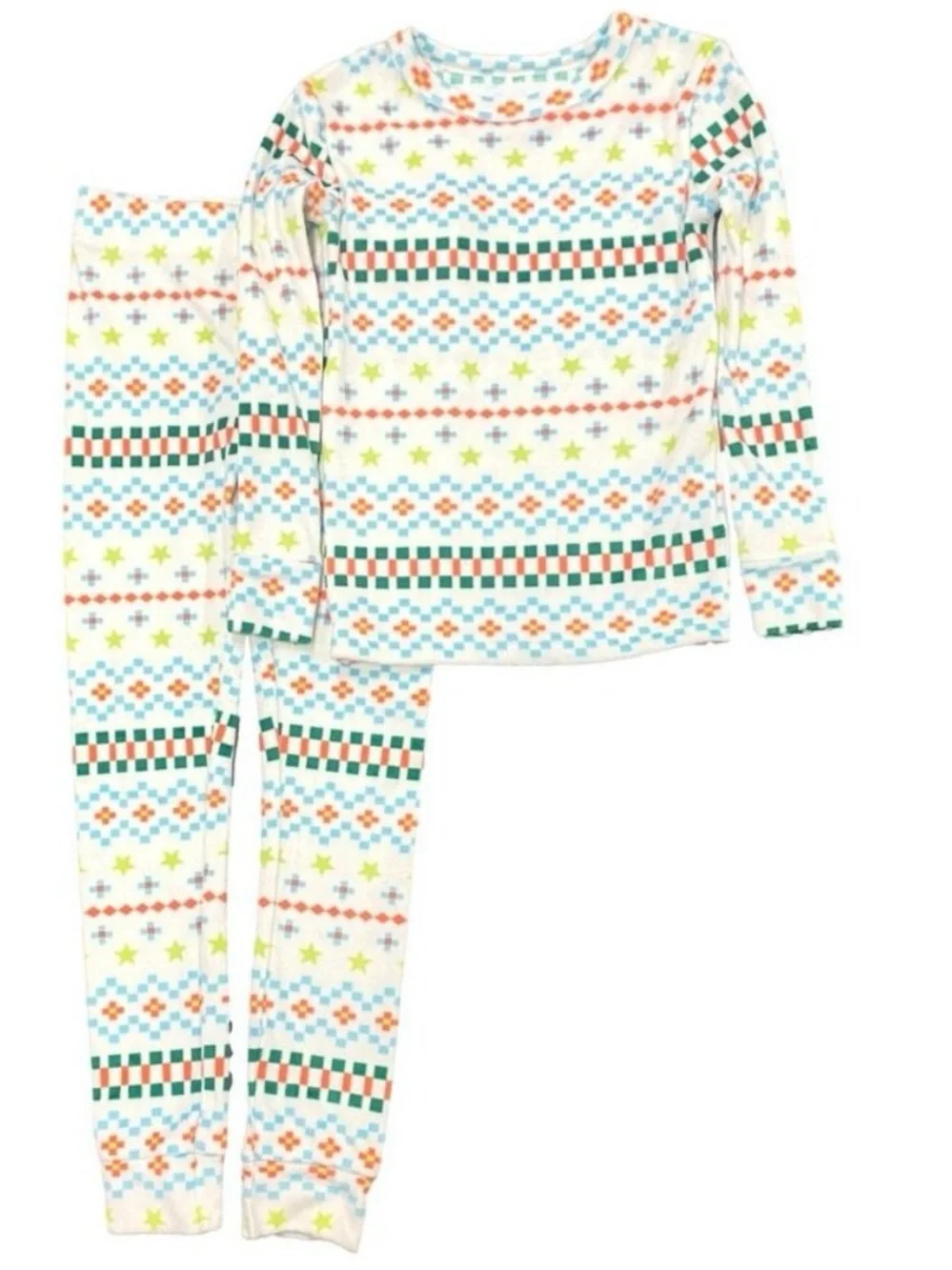 NWT 2T Kids ivory fair isle fleece pjs target cat & jack